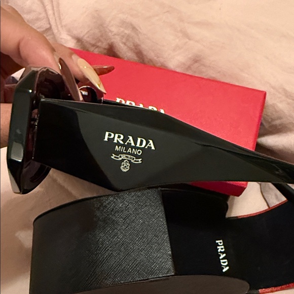 Prada Sleek Black Sunglasses - Picture 3 of 7